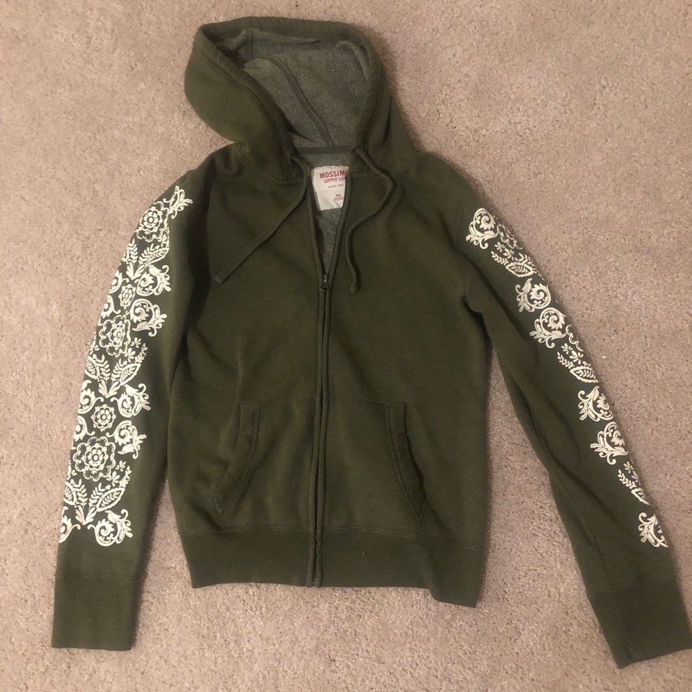 Olive Green Full-Zip sweatshirt